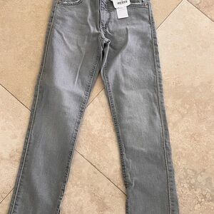 New Zara girls size 10 jeans with rhinestone side band. Slim fit, NWT